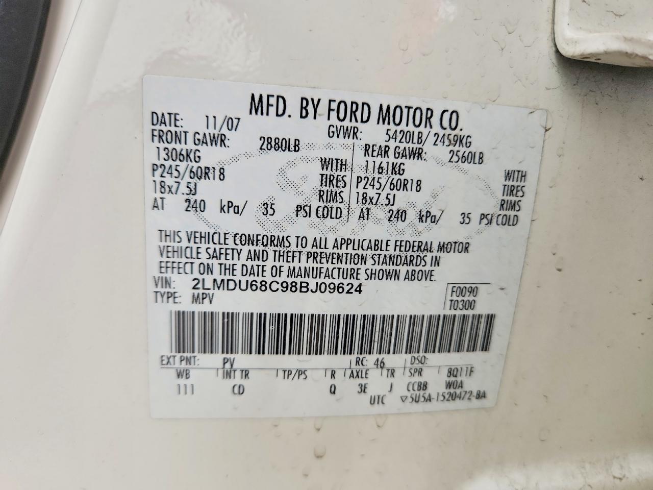 2008 LINCOLN MKX photo 13