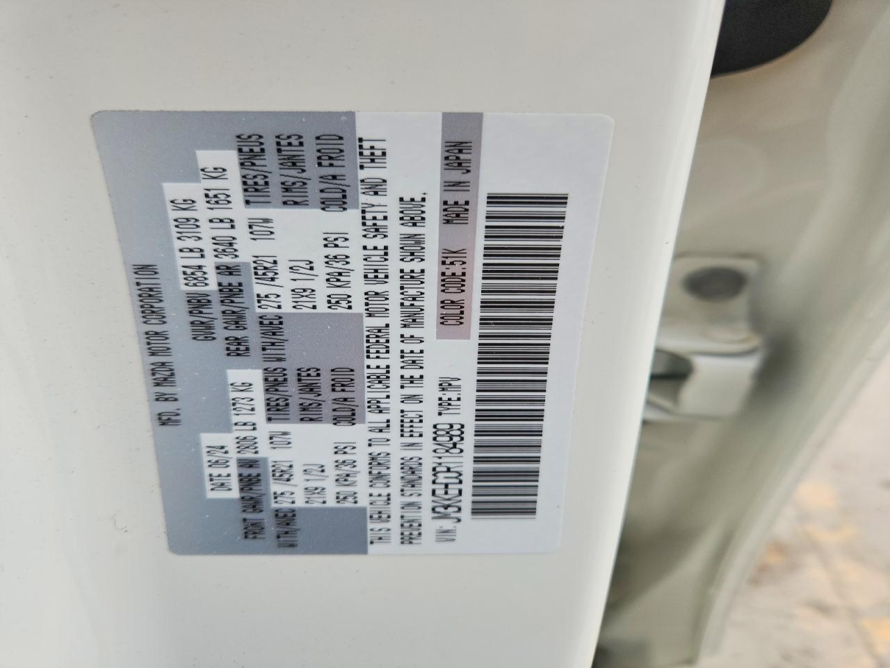 2024 MAZDA CX-90 PREMIUM PLUS photo 27