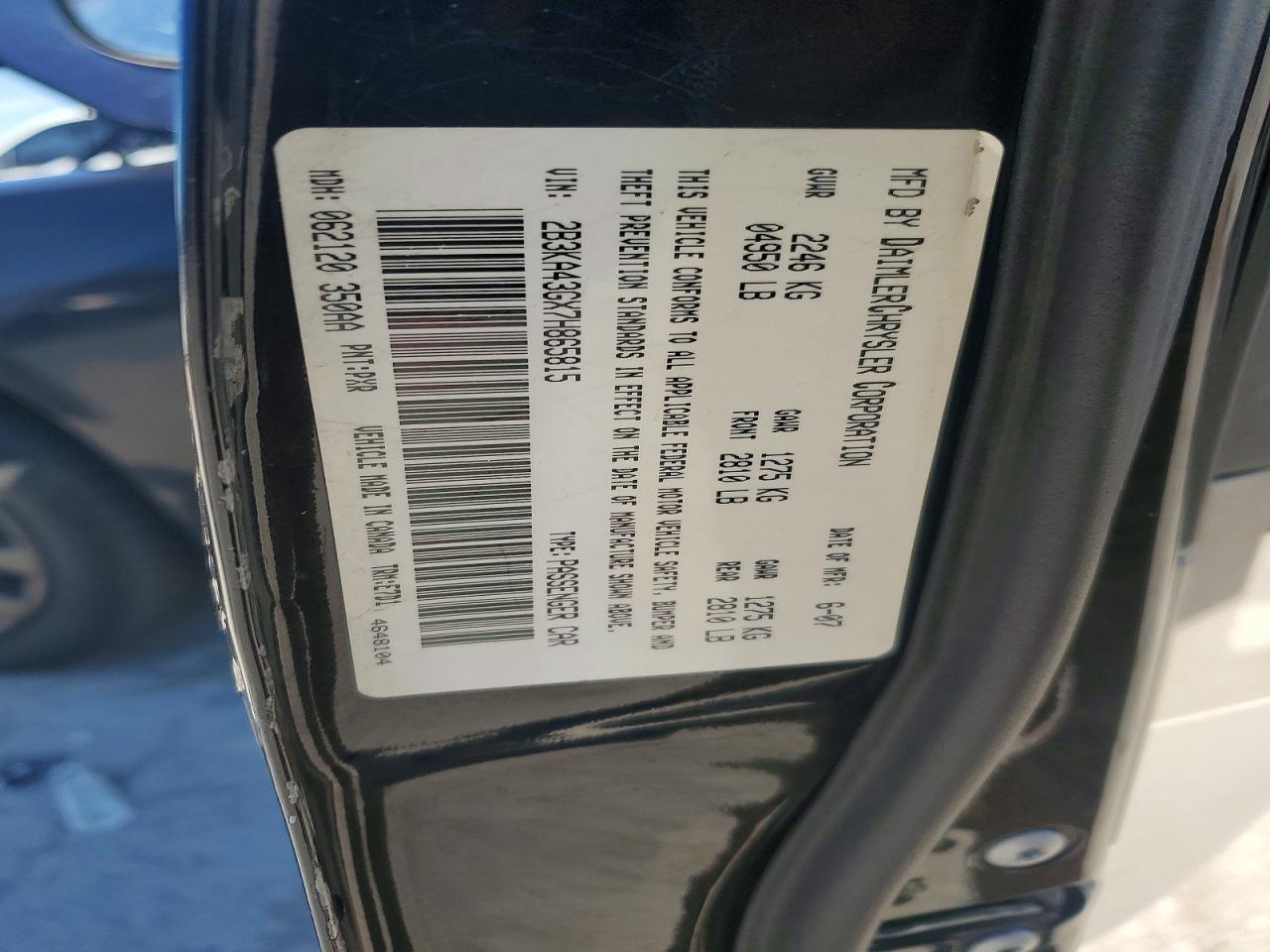 2007 DODGE CHARGER SE photo 23