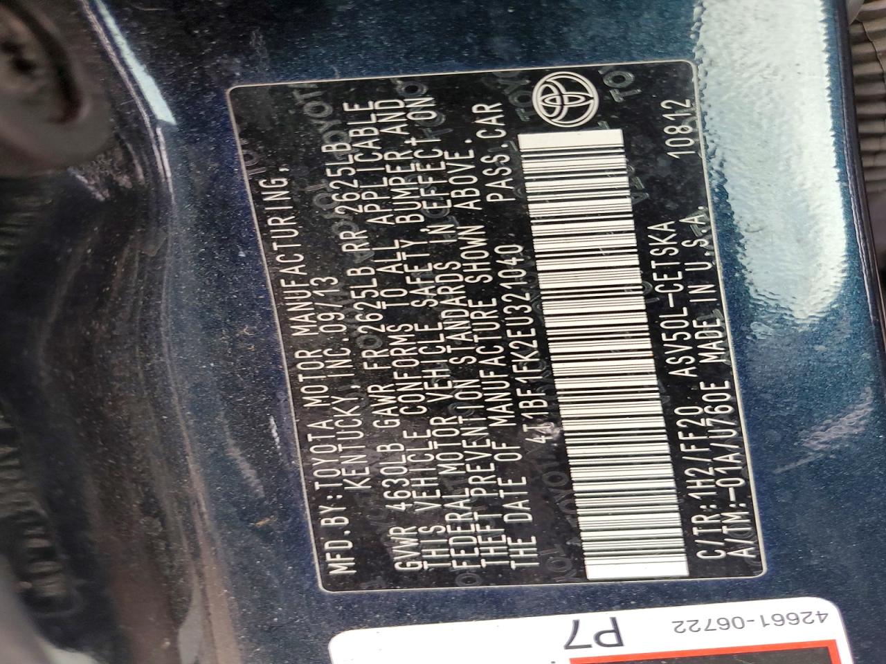 2014 TOYOTA CAMRY SE photo 34