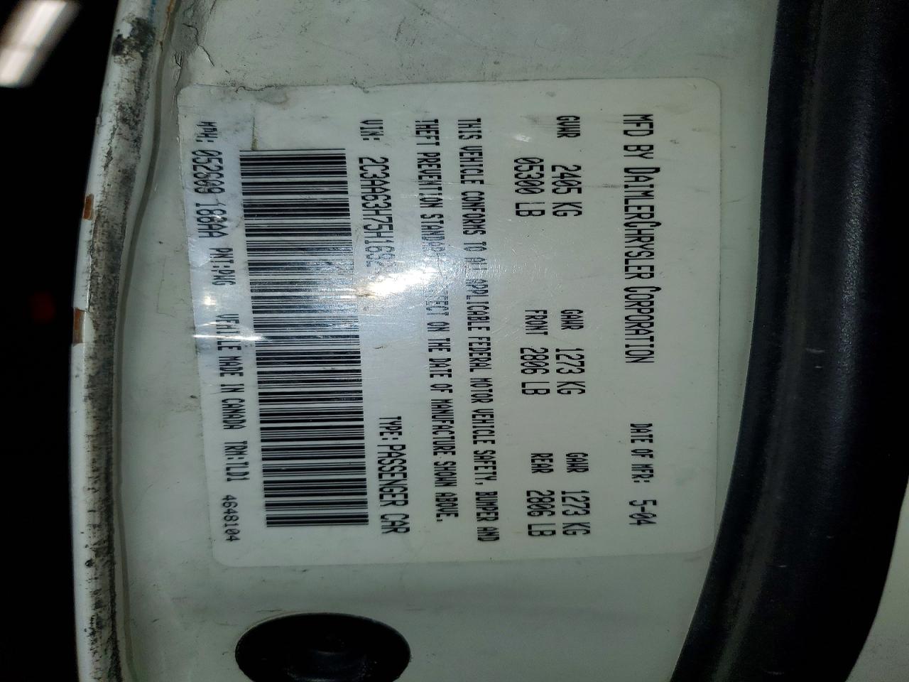 2005 CHRYSLER 300C photo 12