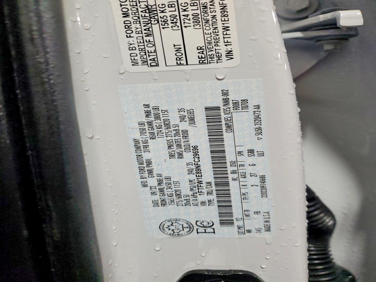 2022 FORD F150 SUPERCREW photo 25