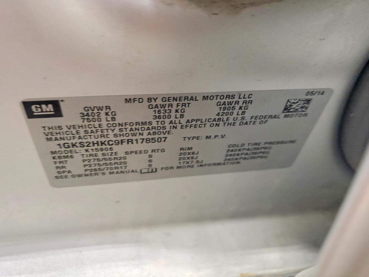 2015 GMC YUKON XL K1500 SLT photo 13