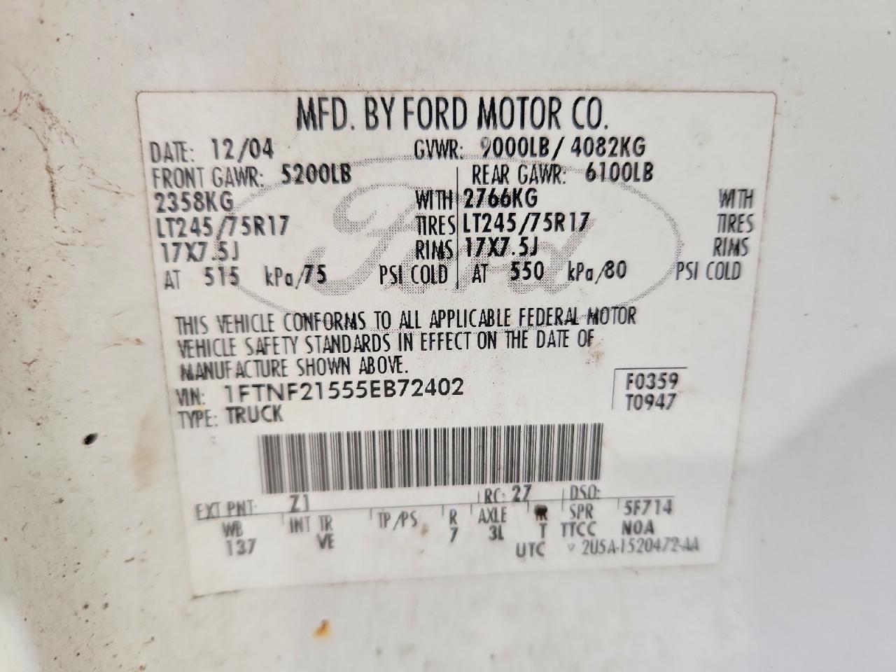 2005 FORD F250 SUPER DUTY photo 23