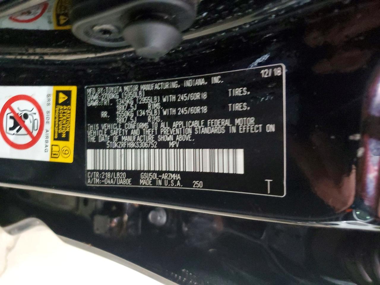 2019 TOYOTA HIGHLANDER XLE photo 25