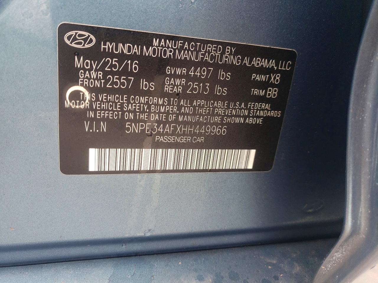 2017 HYUNDAI SONATA LIMITED photo 25