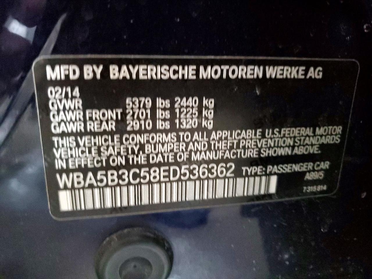 2014 BMW 535 XI photo 34