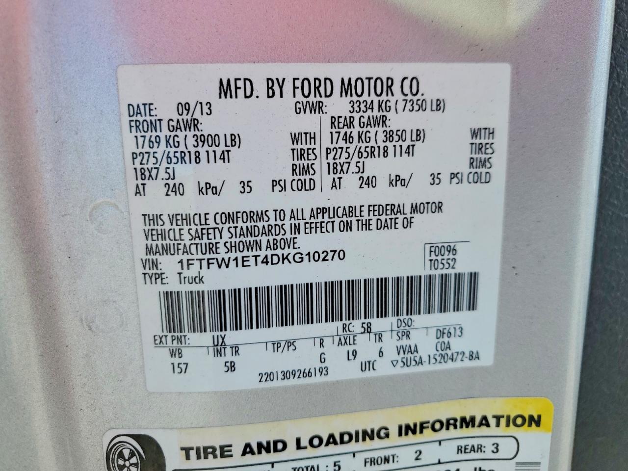 2013 FORD F150 SUPERCREW photo 23