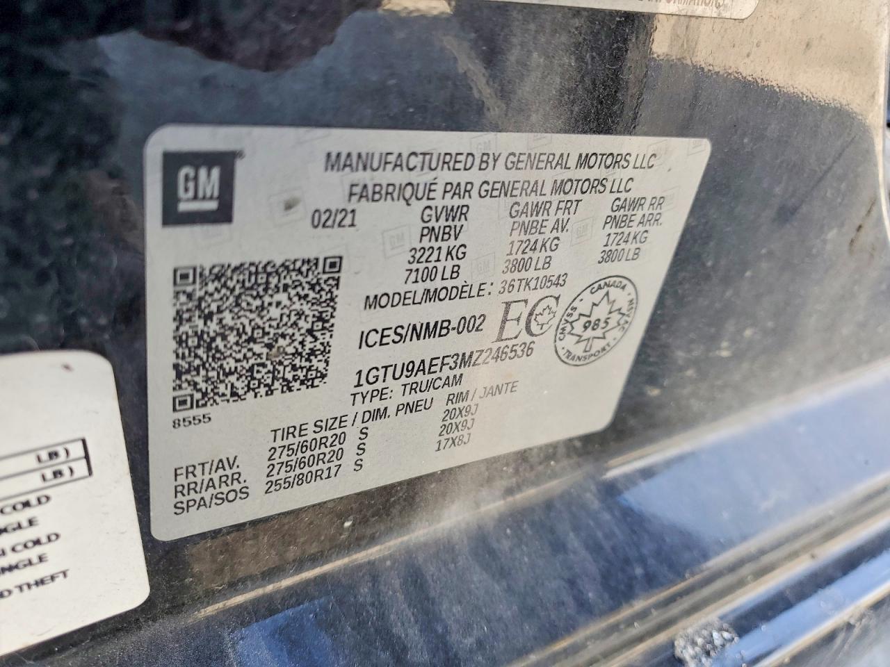2021 GMC SIERRA K1500 photo 13