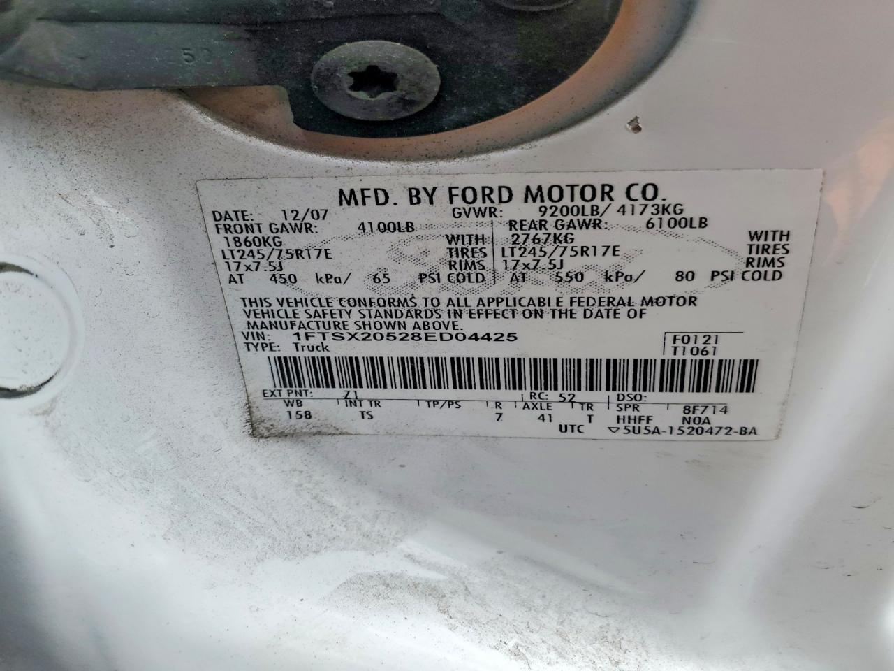 2008 FORD F250 SUPER DUTY photo 12