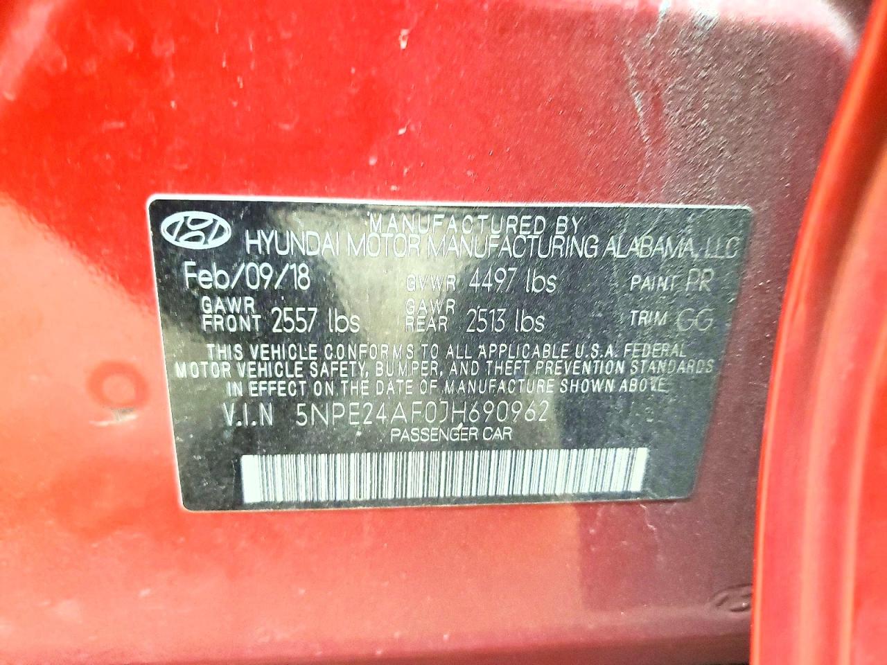 2018 HYUNDAI SONATA SE photo 23