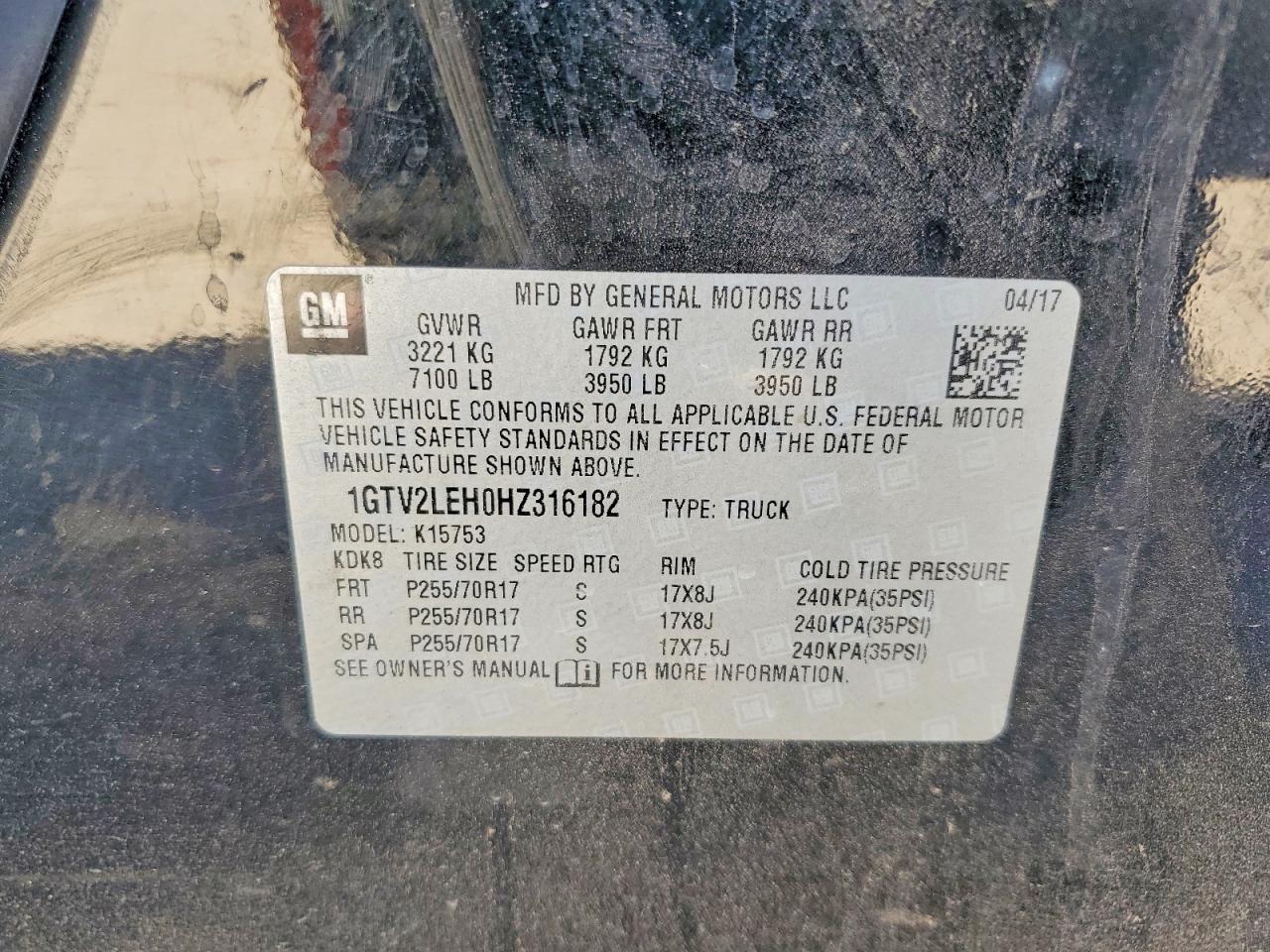 2017 GMC SIERRA K1500 photo 25