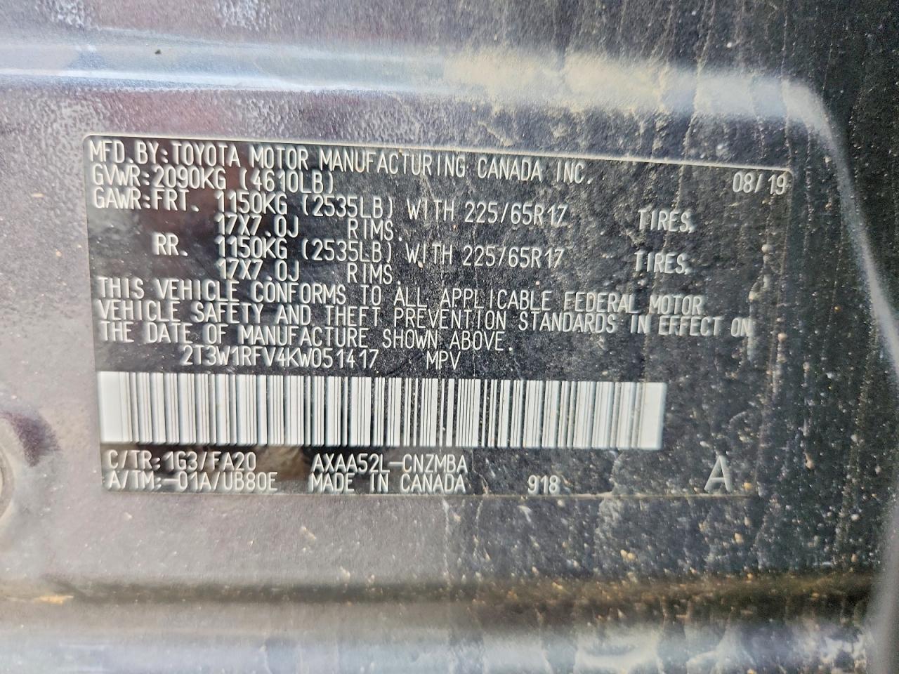 2019 TOYOTA RAV4 photo 14