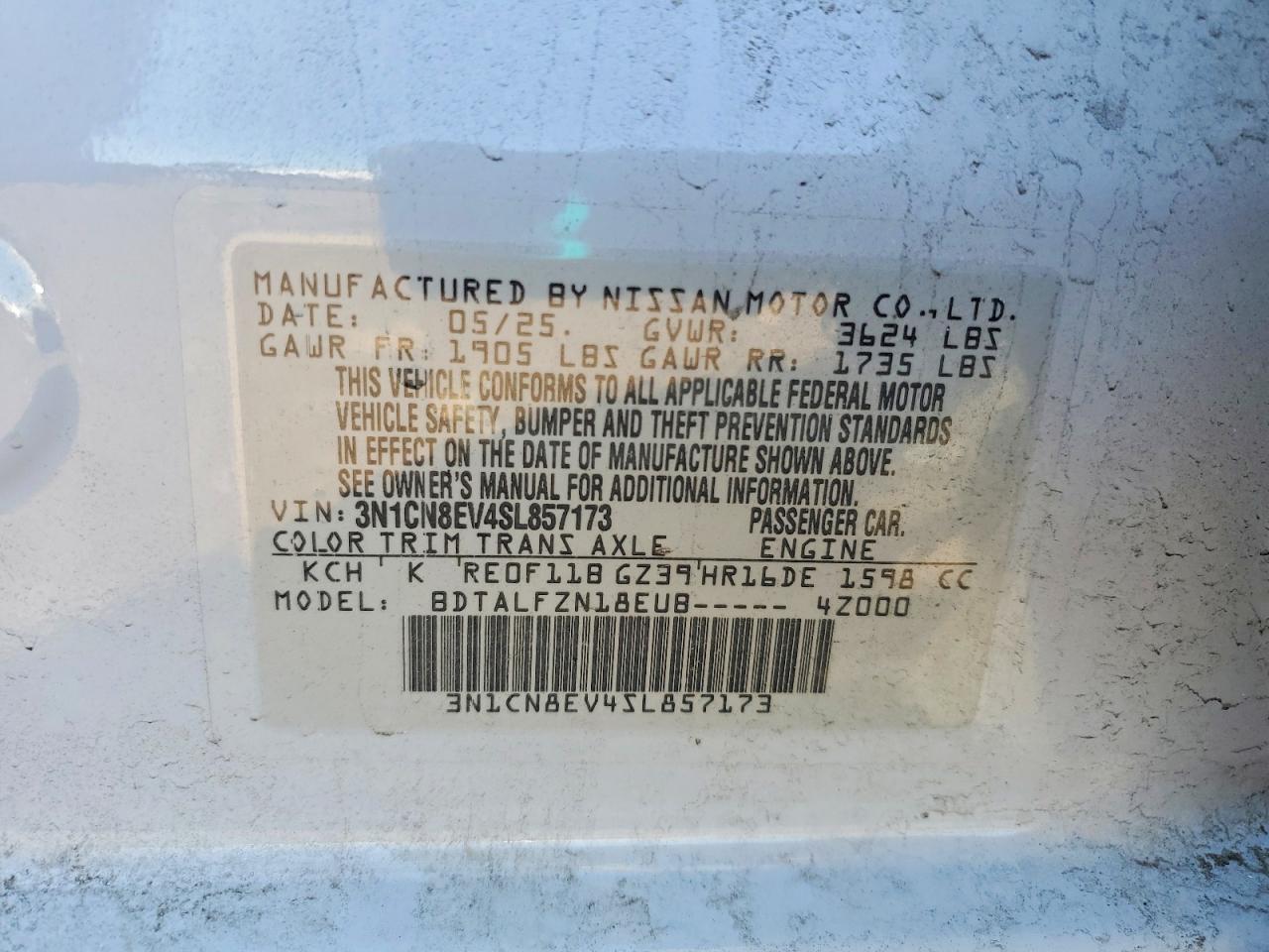 2025 NISSAN VERSA SV photo 23