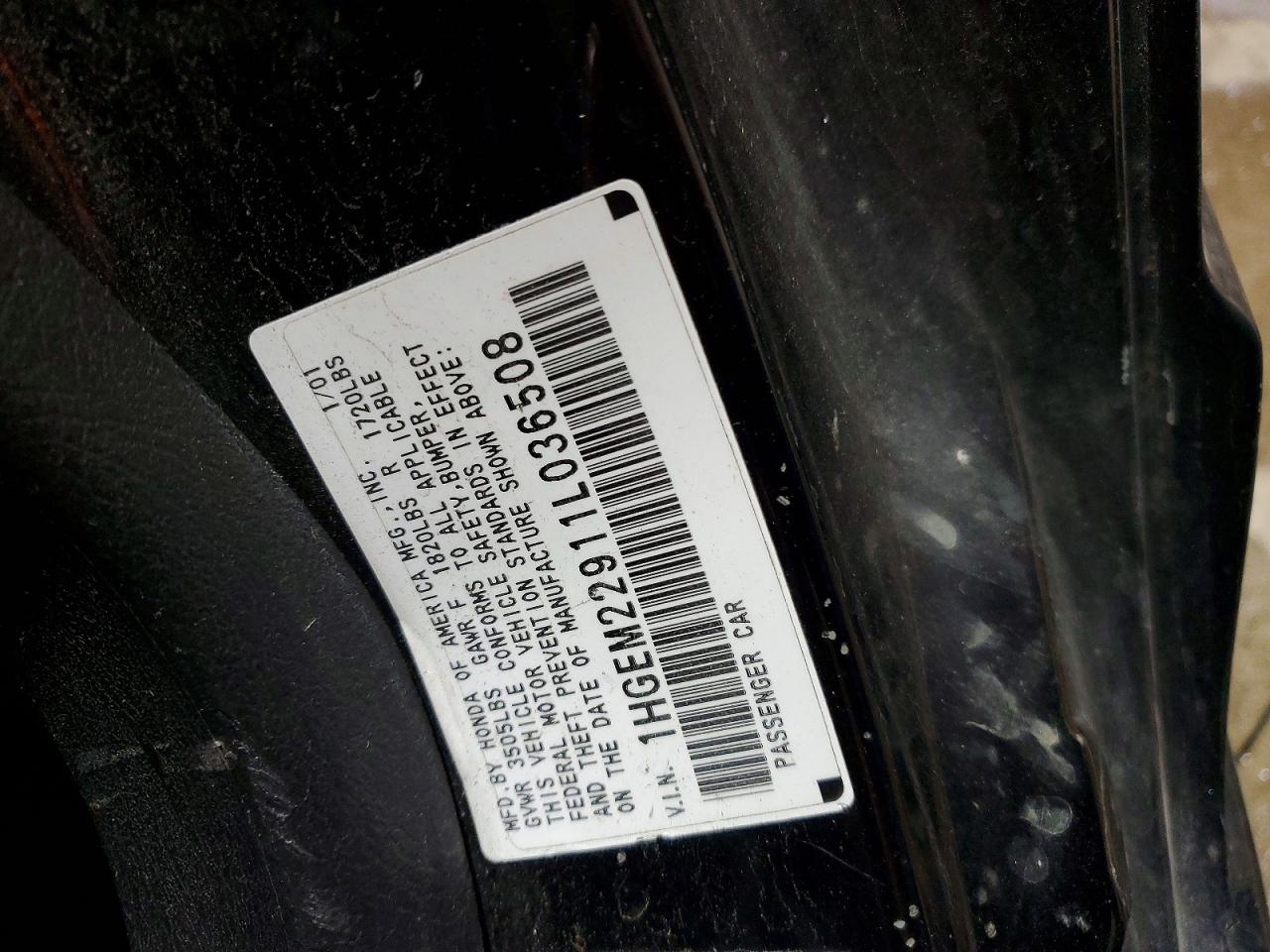 2001 HONDA CIVIC SI photo 12