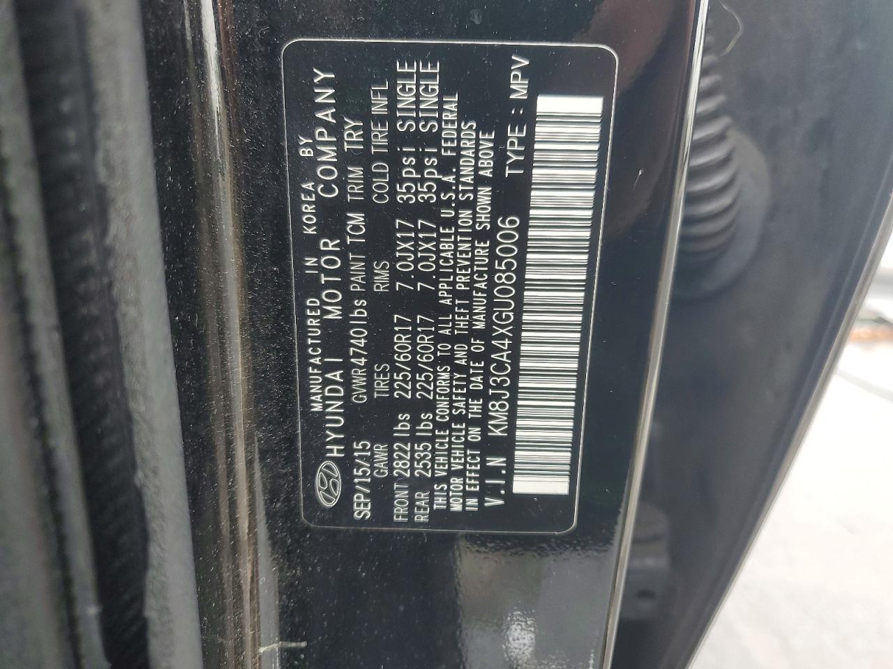 2016 HYUNDAI TUCSON SE photo 14