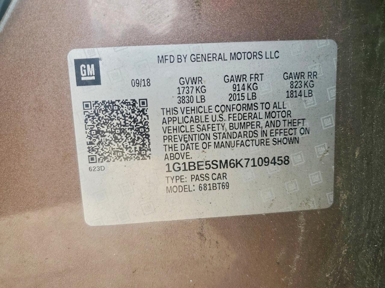 2019 CHEVROLET CRUZE LT photo 23