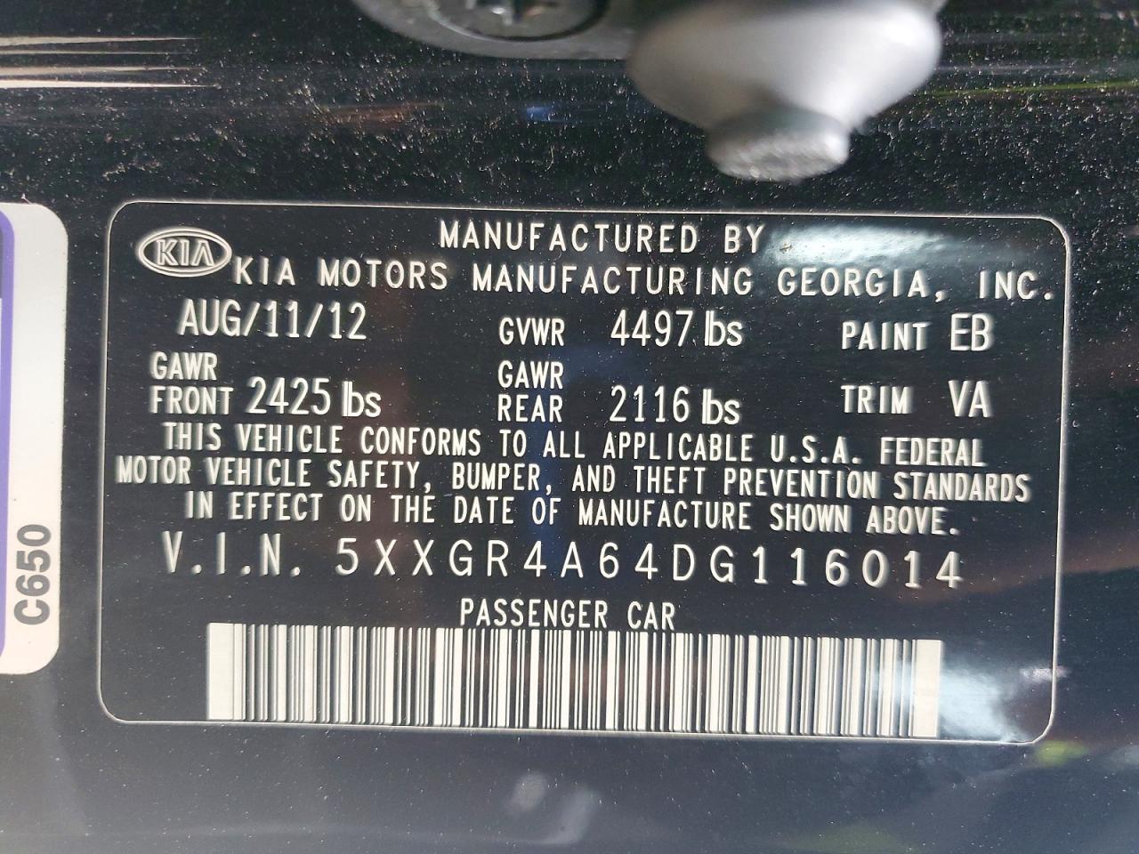 2013 KIA OPTIMA SX photo 25