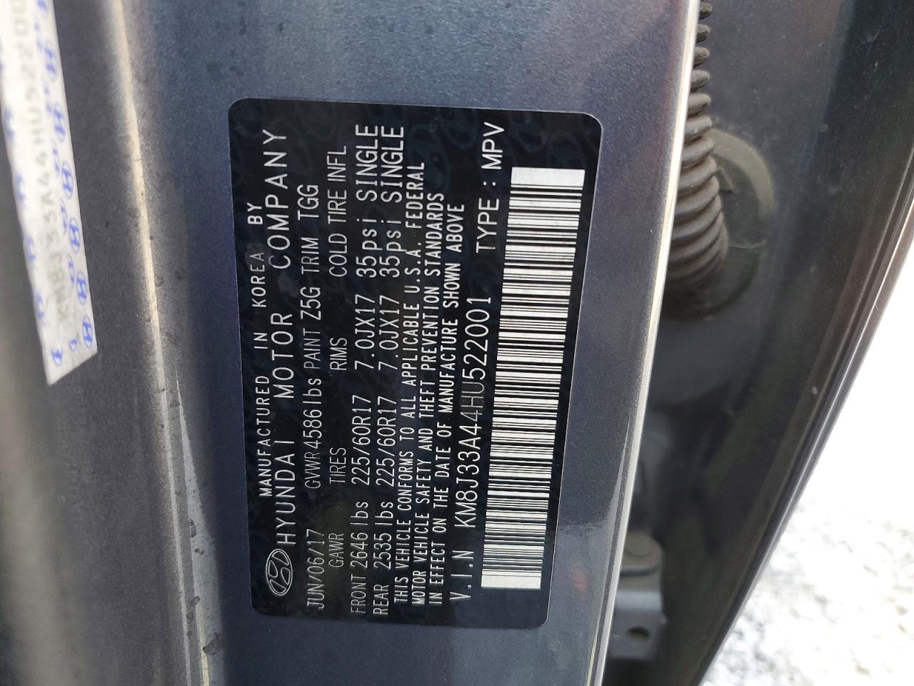 2017 HYUNDAI TUCSON SE photo 37