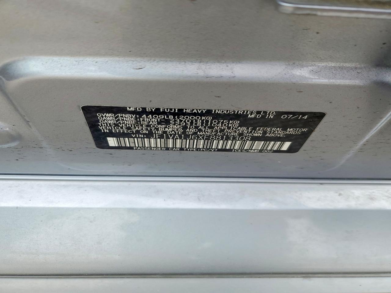 2015 SUBARU WRX LIMITED photo 23