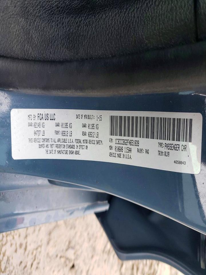 2015 CHRYSLER 200 S photo 12