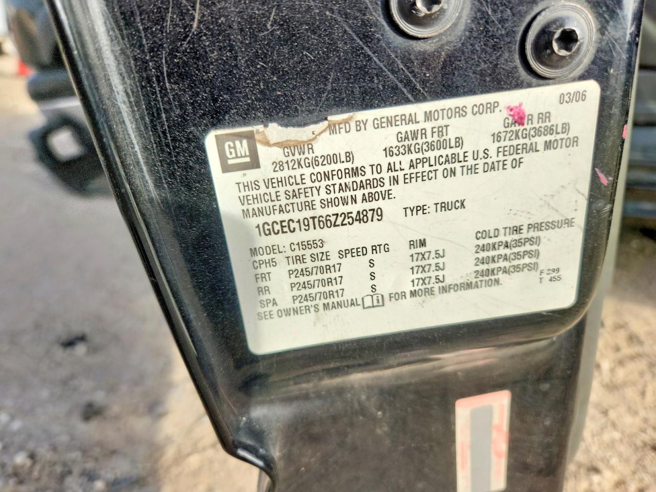 2006 CHEVROLET SILVERADO C1500 photo 12