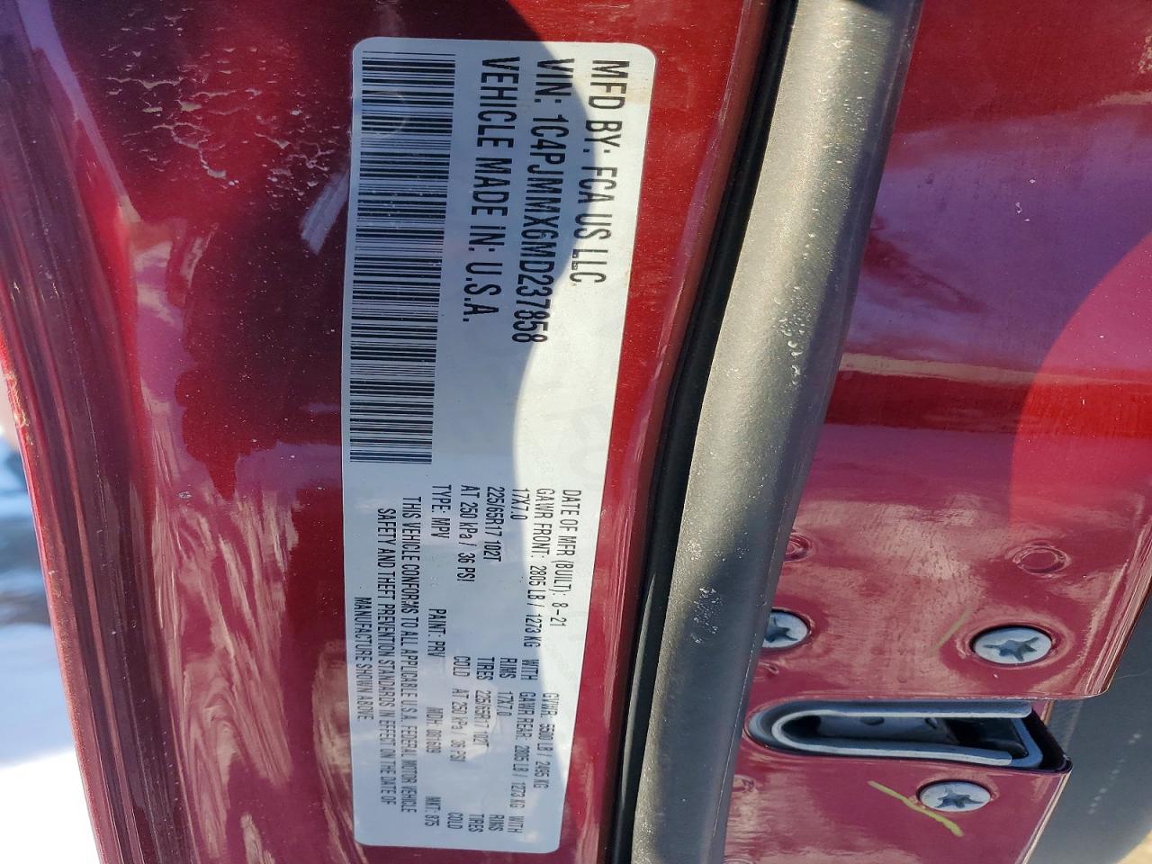 2021 JEEP CHEROKEE LATITUDE LUX photo 25