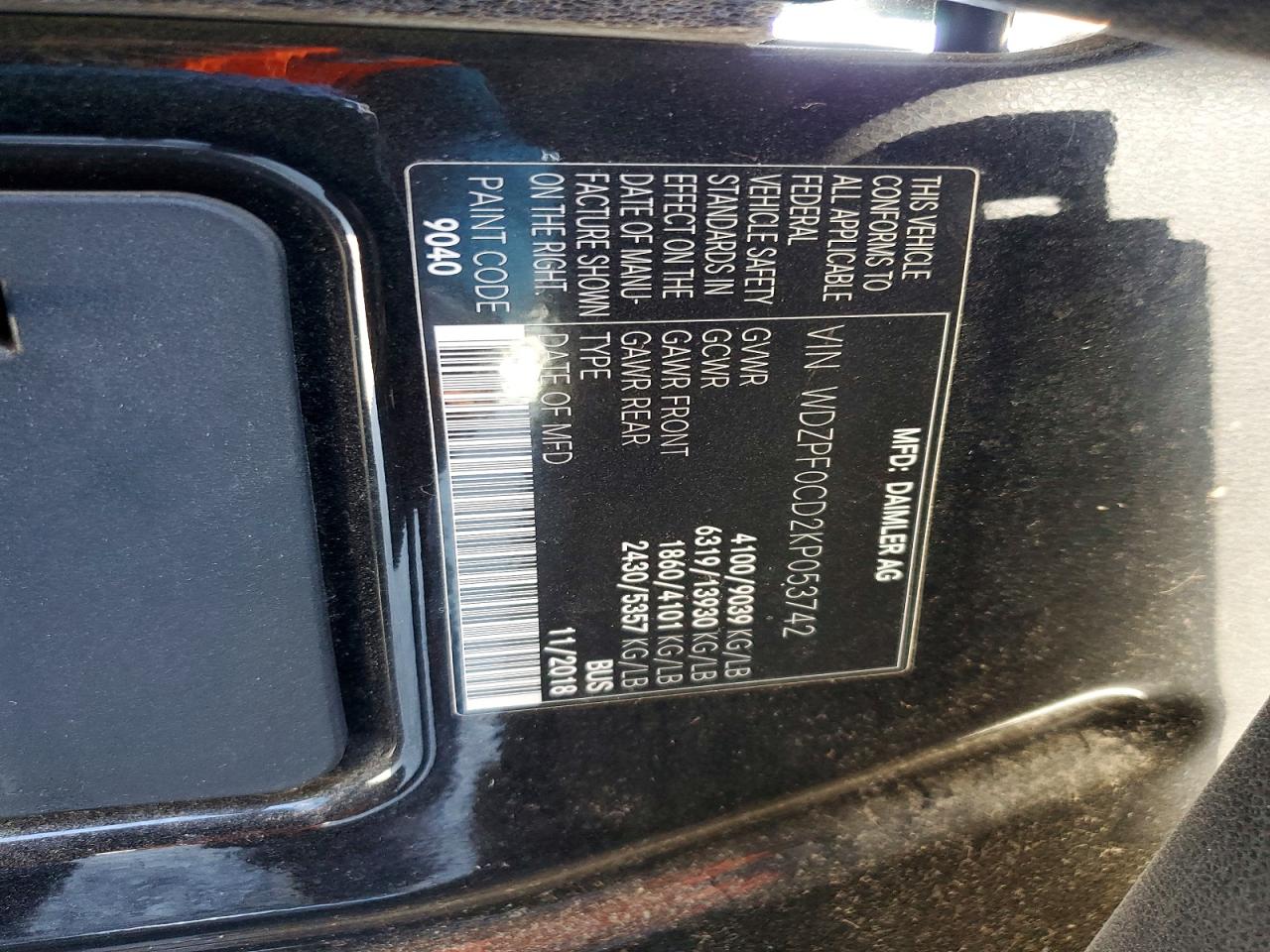 2019 MERCEDES-BENZ SPRINTER 2500 photo 25