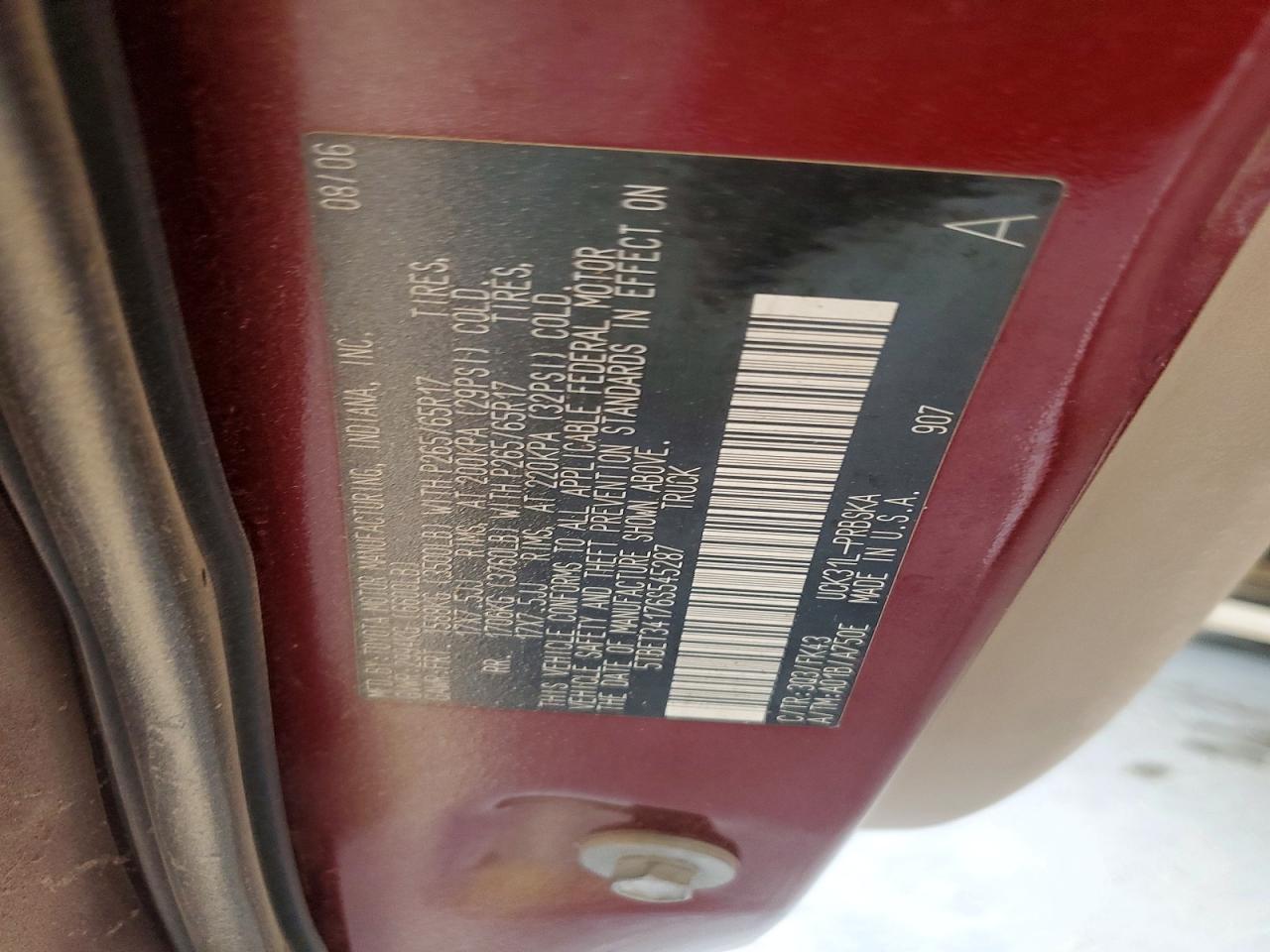 2006 TOYOTA TUNDRA photo 13