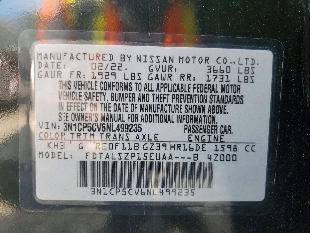 2022 NISSAN KICKS SV photo 37