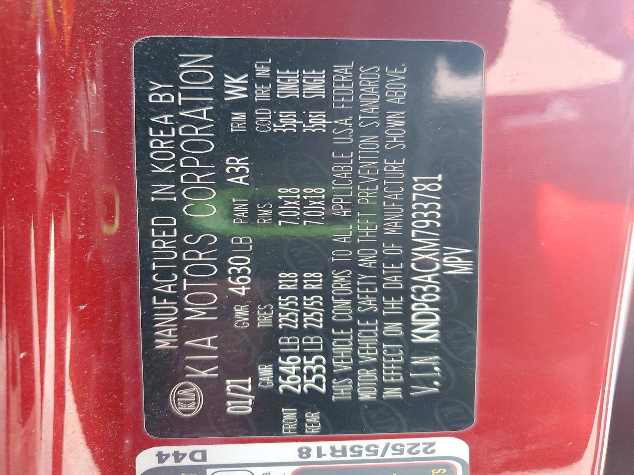 2021 KIA SPORTAGE S photo 25