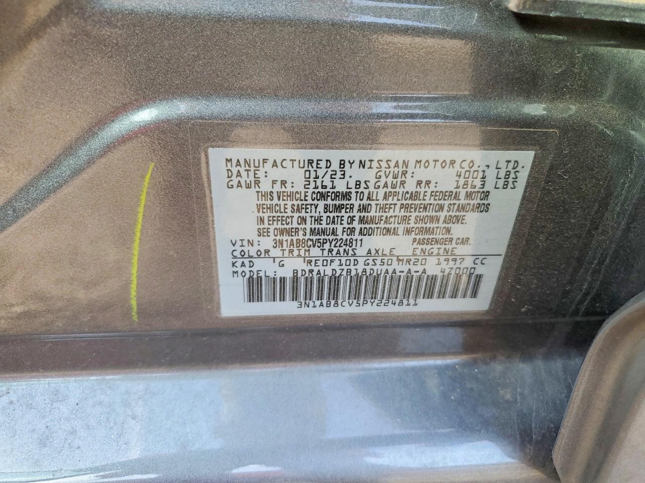 2023 NISSAN SENTRA SV photo 12