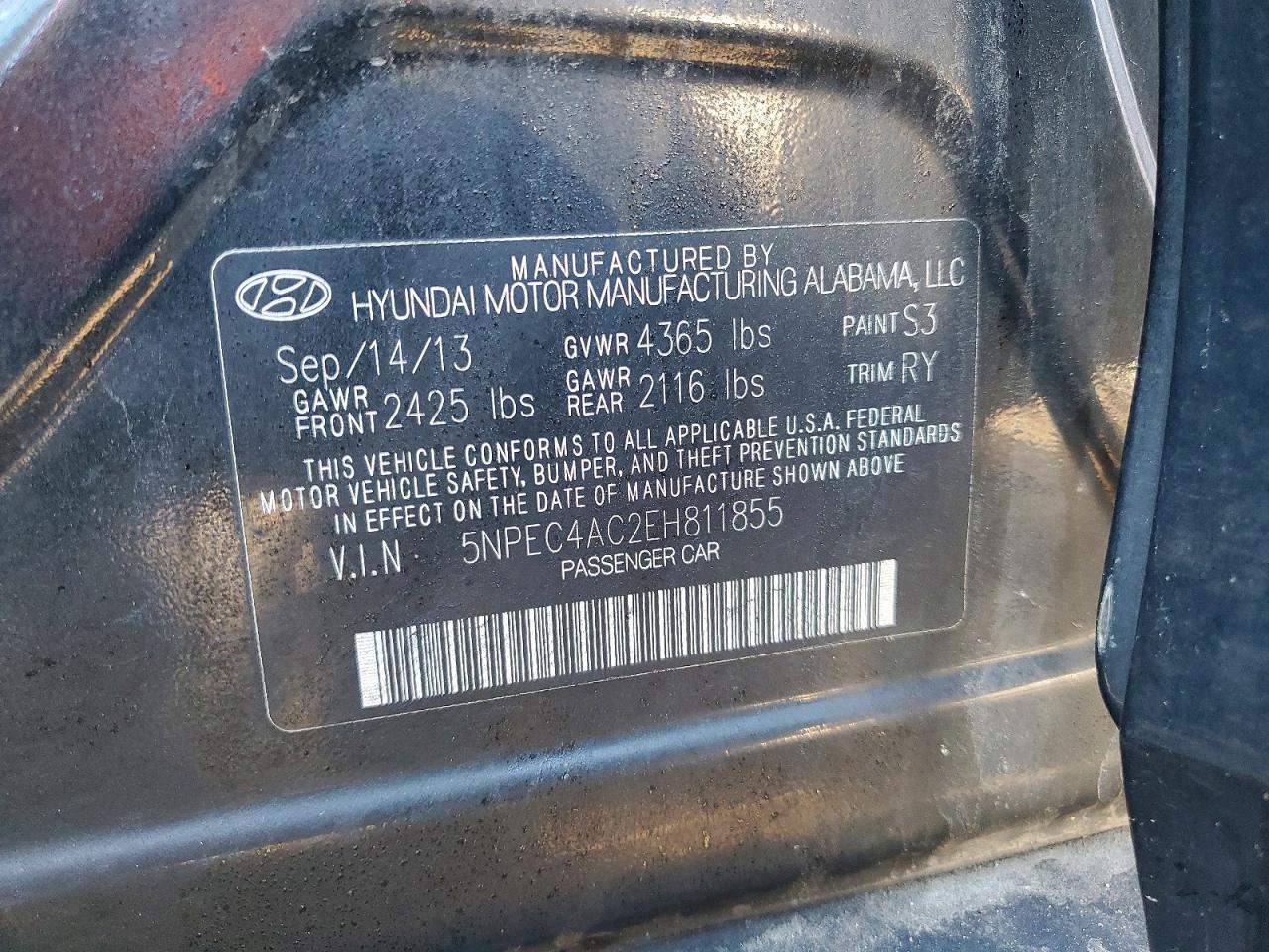 2014 HYUNDAI SONATA SE photo 12