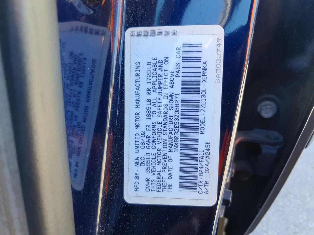 2003 TOYOTA COROLLA LE photo 25