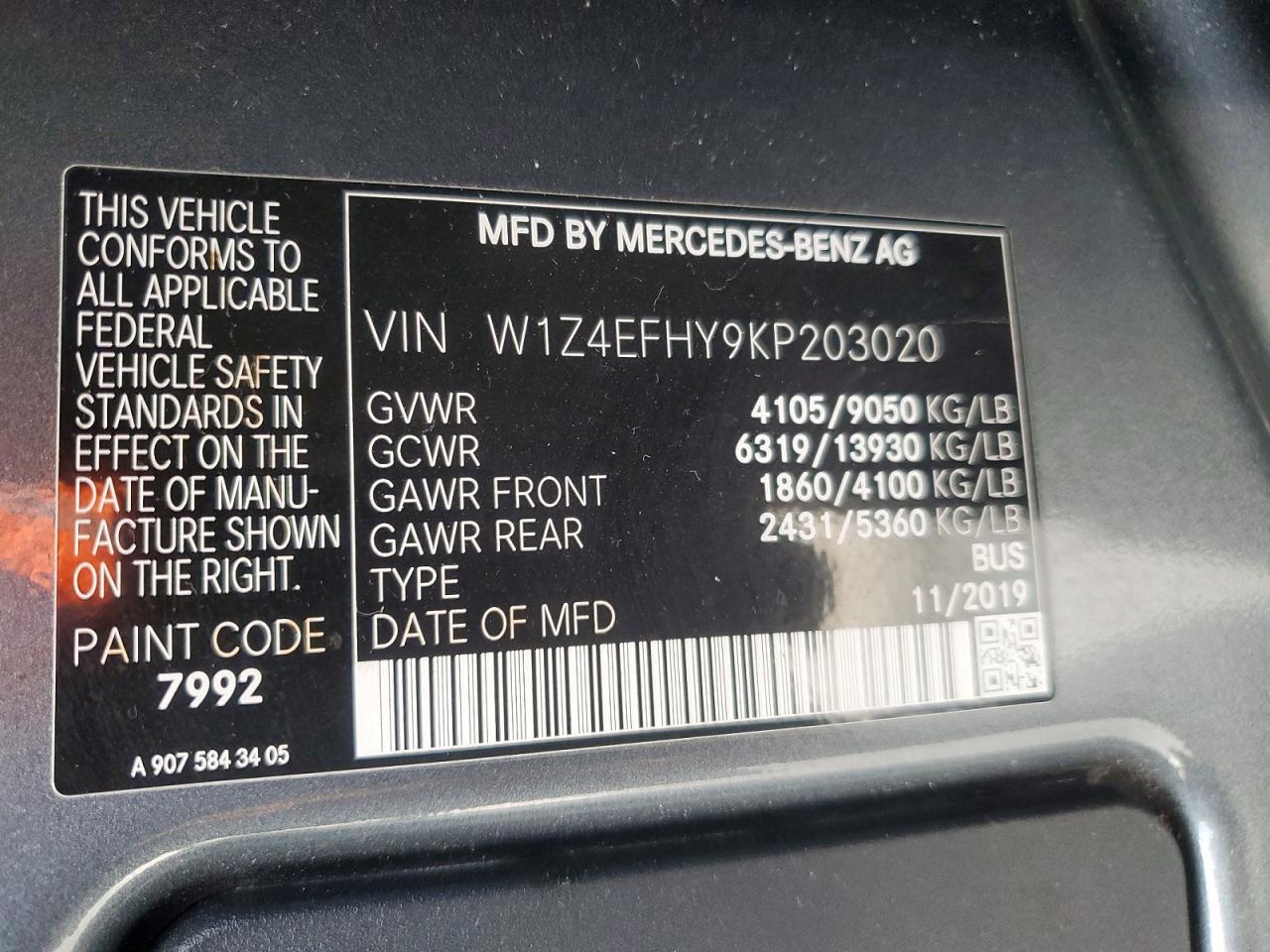 2019 MERCEDES-BENZ SPRINTER 2500 photo 37