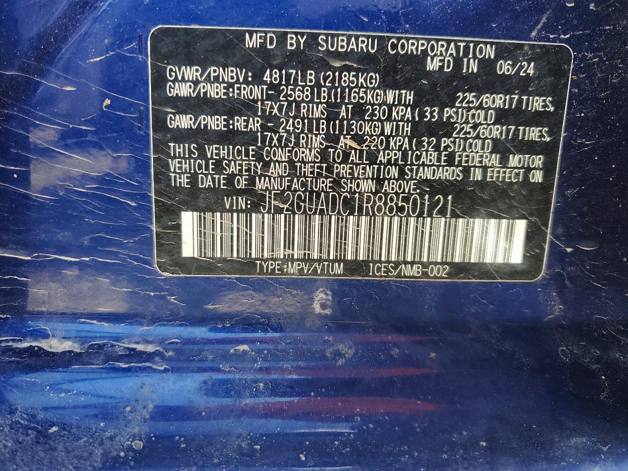 2024 SUBARU CROSSTREK PREMIUM photo 14