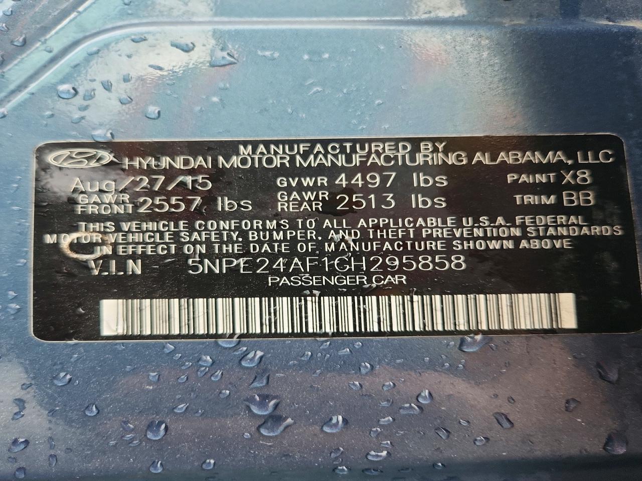 2016 HYUNDAI SONATA SE photo 12