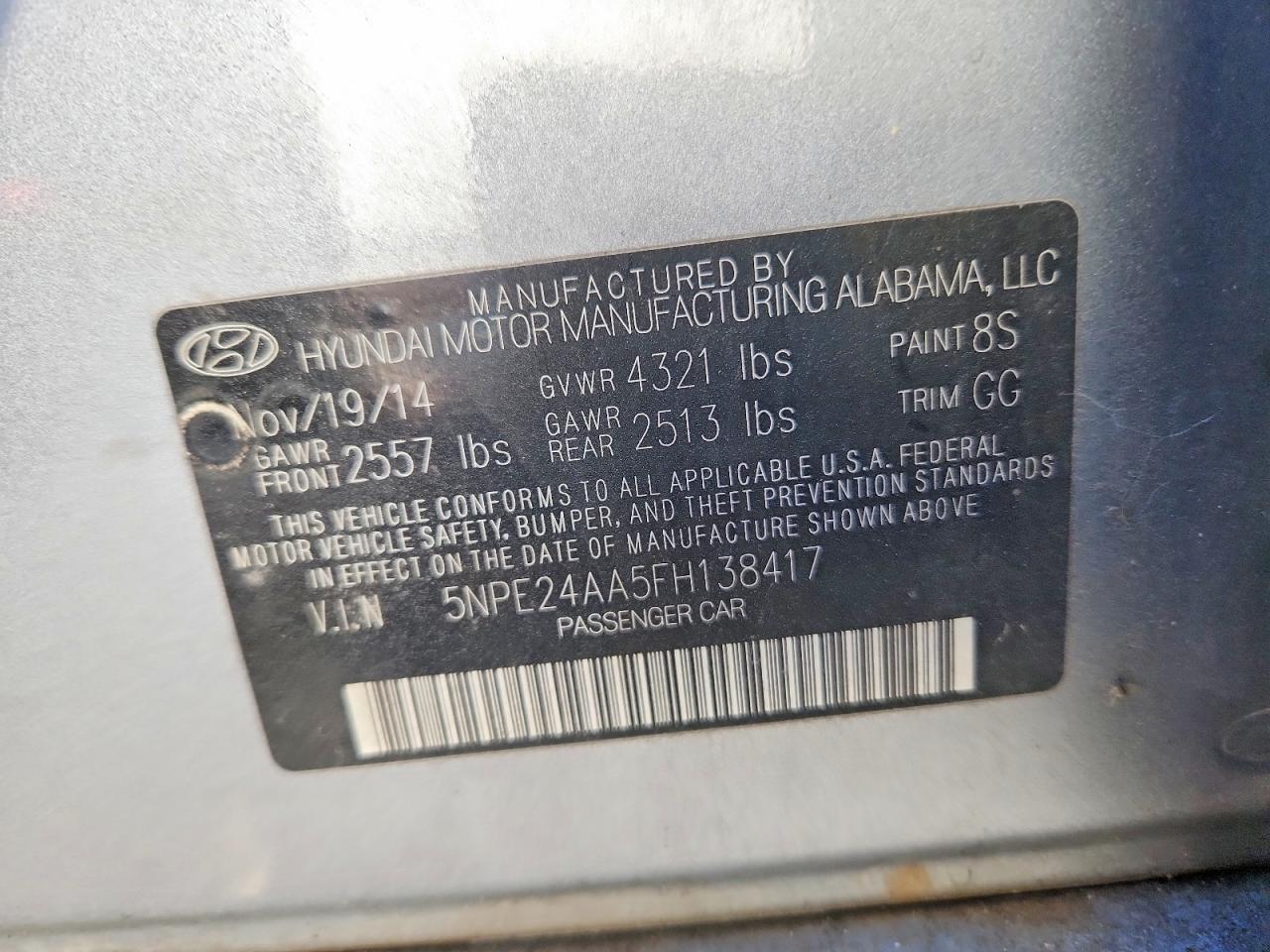2015 HYUNDAI SONATA ECO photo 12