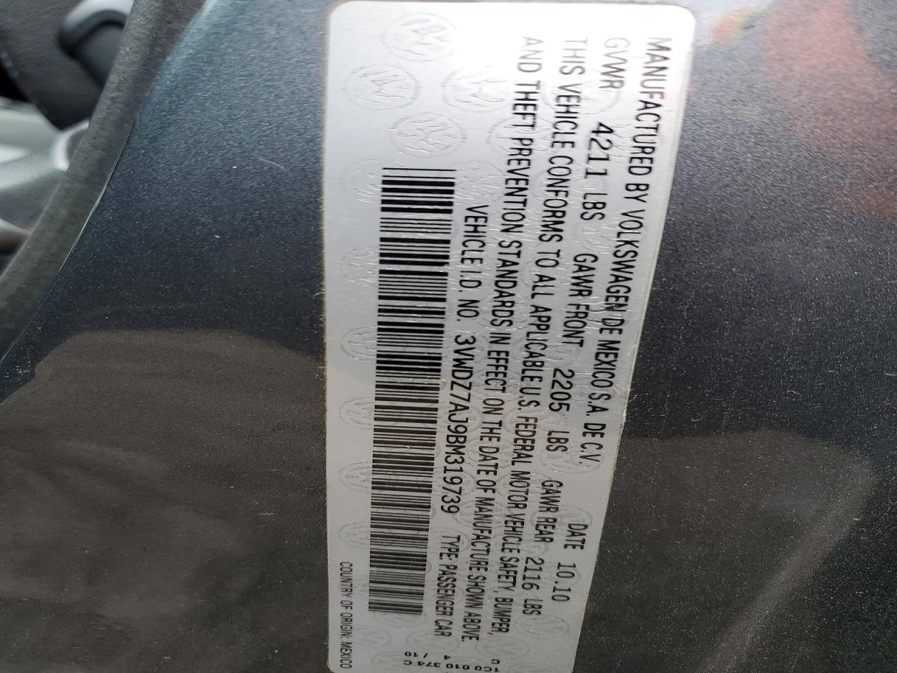 2011 VOLKSWAGEN JETTA SE photo 23