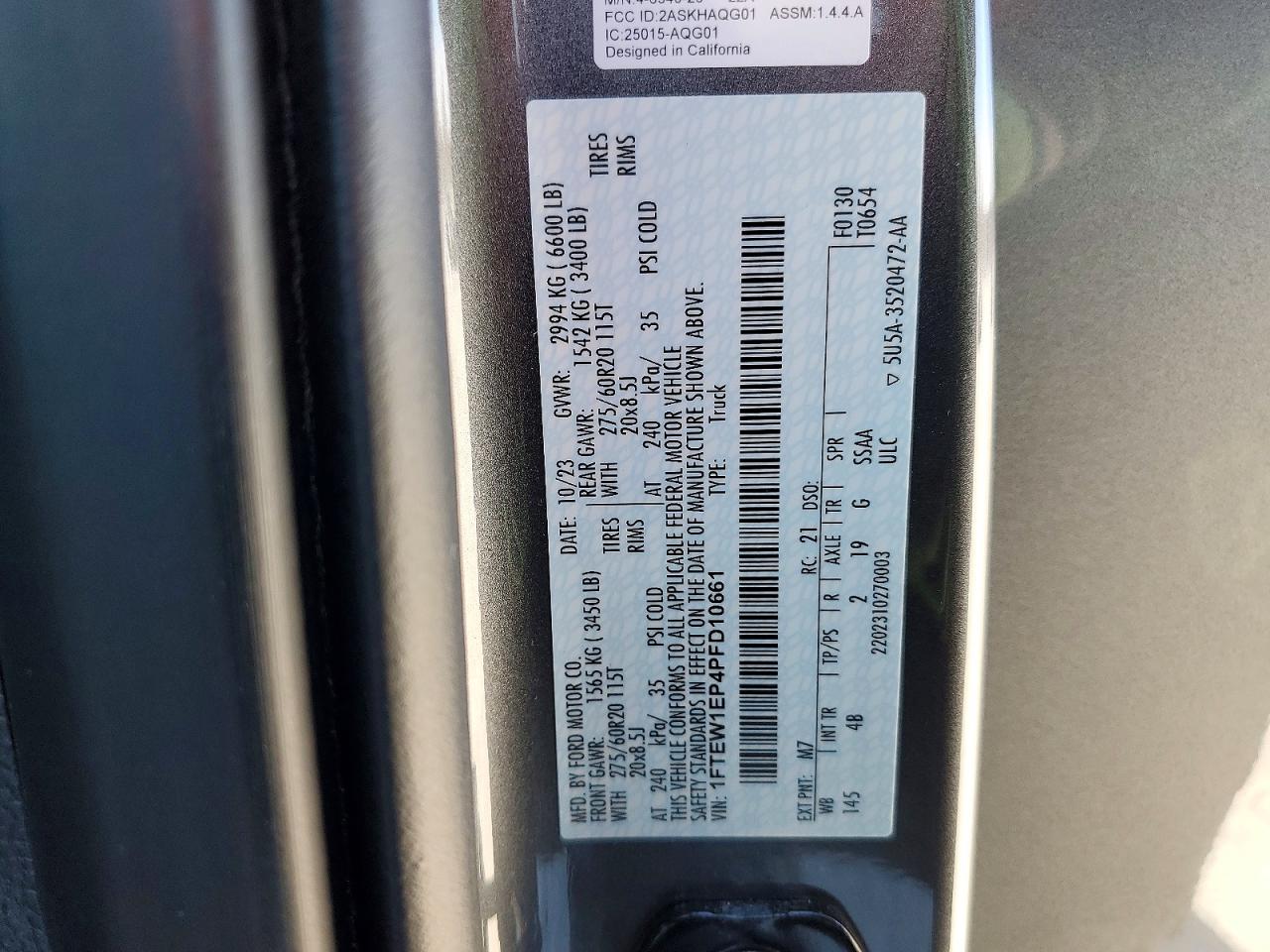 2023 FORD F150 SUPERCREW photo 12