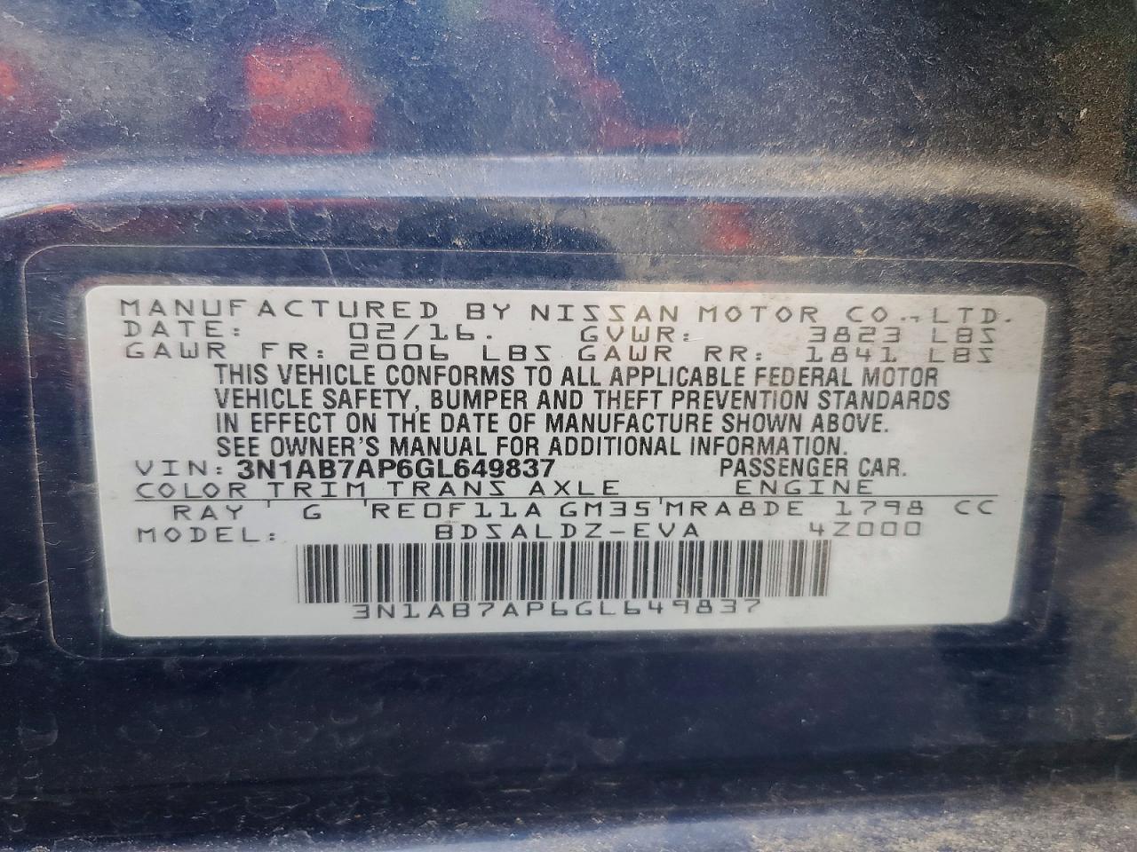 2016 NISSAN SENTRA SV photo 13