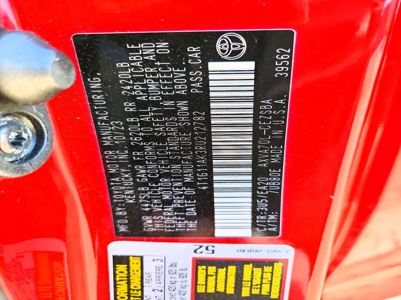2024 TOYOTA CAMRY SE photo 37