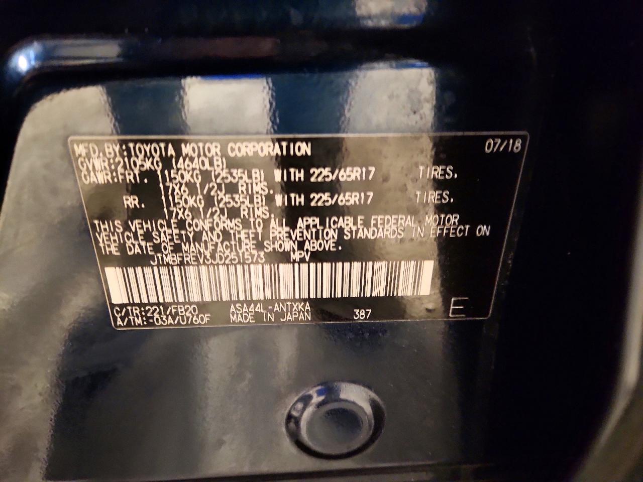 2018 TOYOTA RAV4 LE photo 27