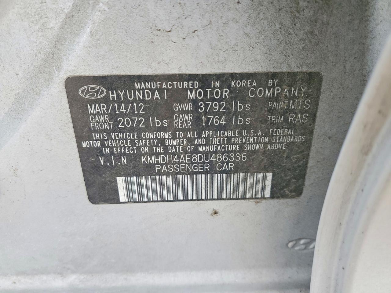 2013 HYUNDAI ELANTRA LIMITED photo 23