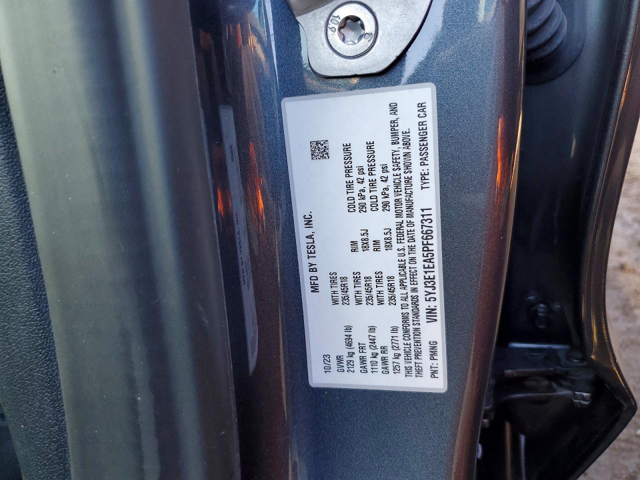 2023 TESLA MODEL 3 photo 12