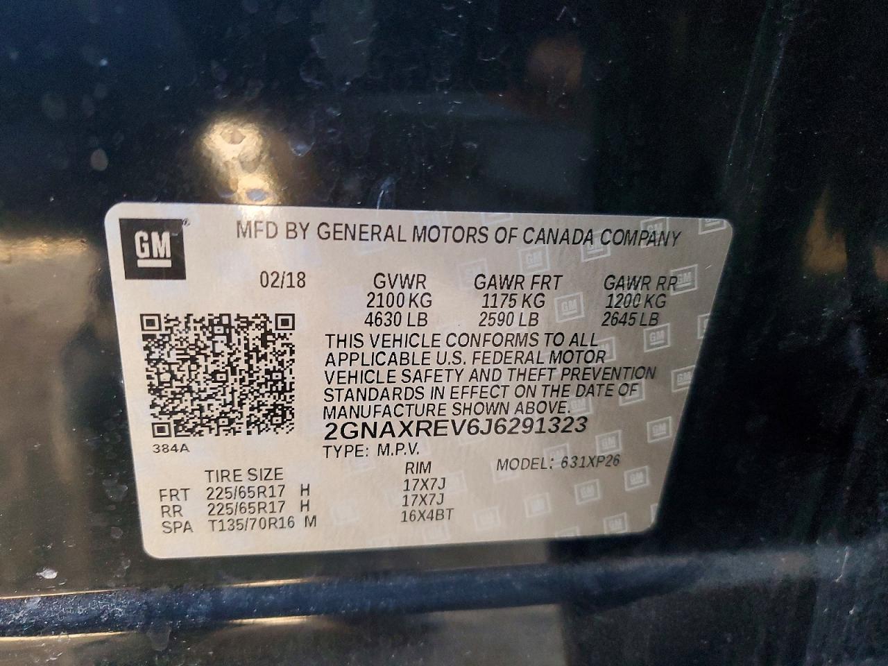 2018 CHEVROLET EQUINOX LS photo 12