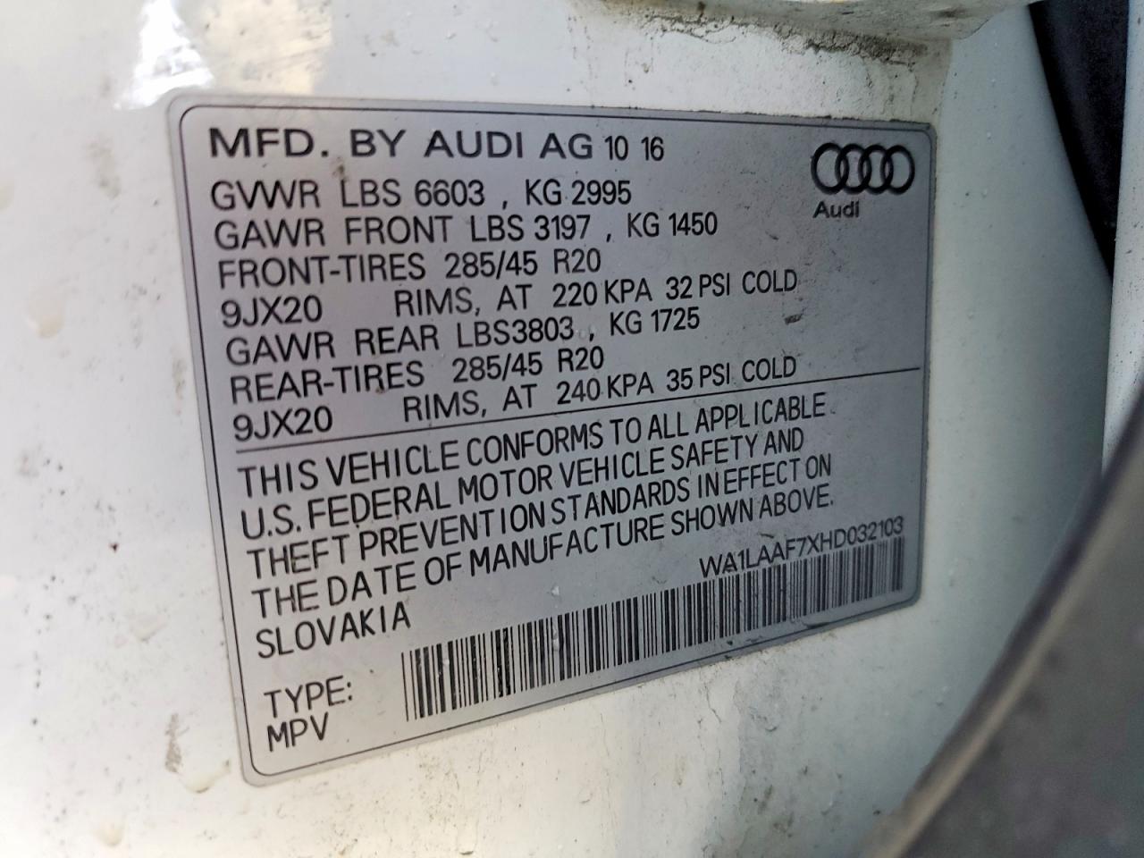 2017 AUDI Q7 PREMIUM PLUS photo 13