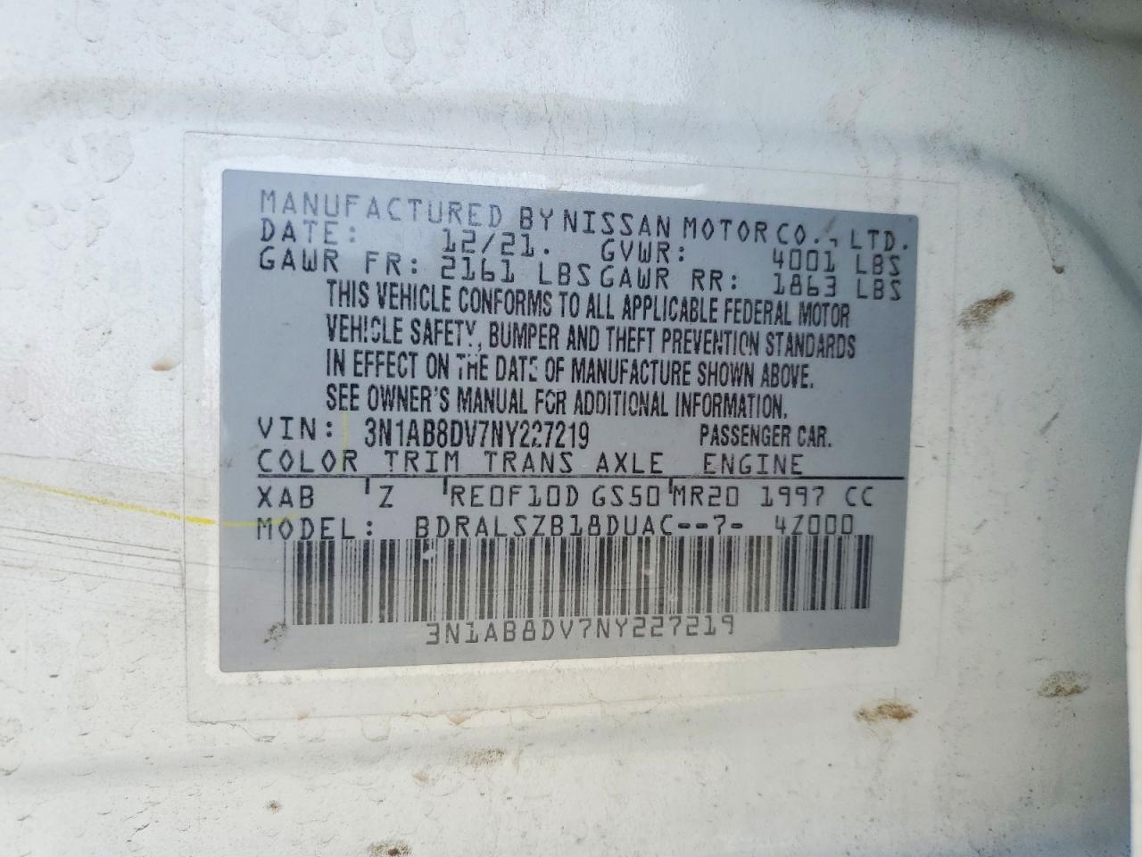 2022 NISSAN SENTRA SR photo 23
