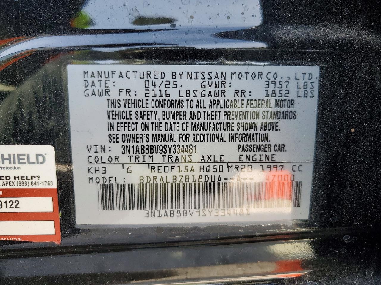 2025 NISSAN SENTRA S photo 37