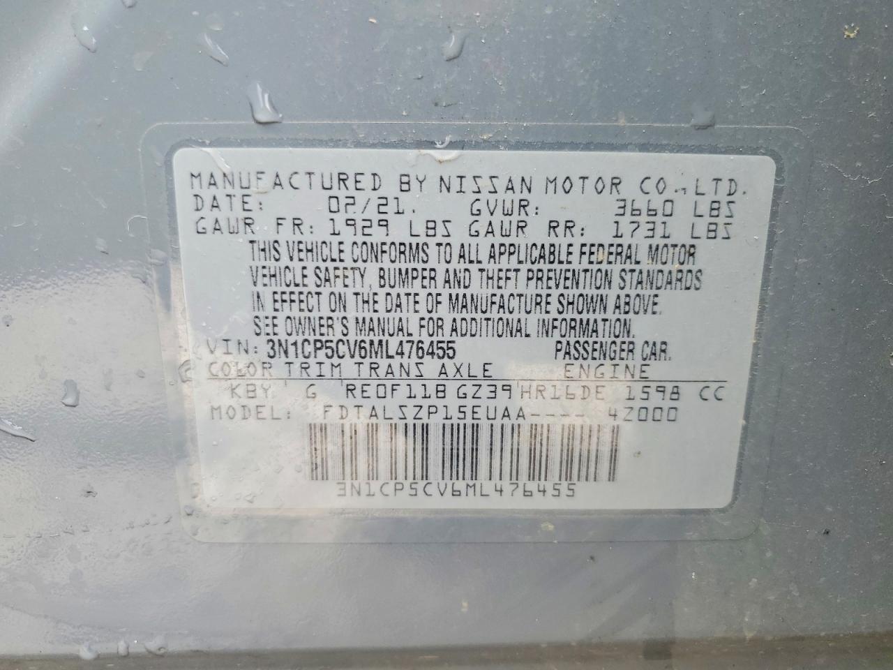 2021 NISSAN KICKS SV photo 25